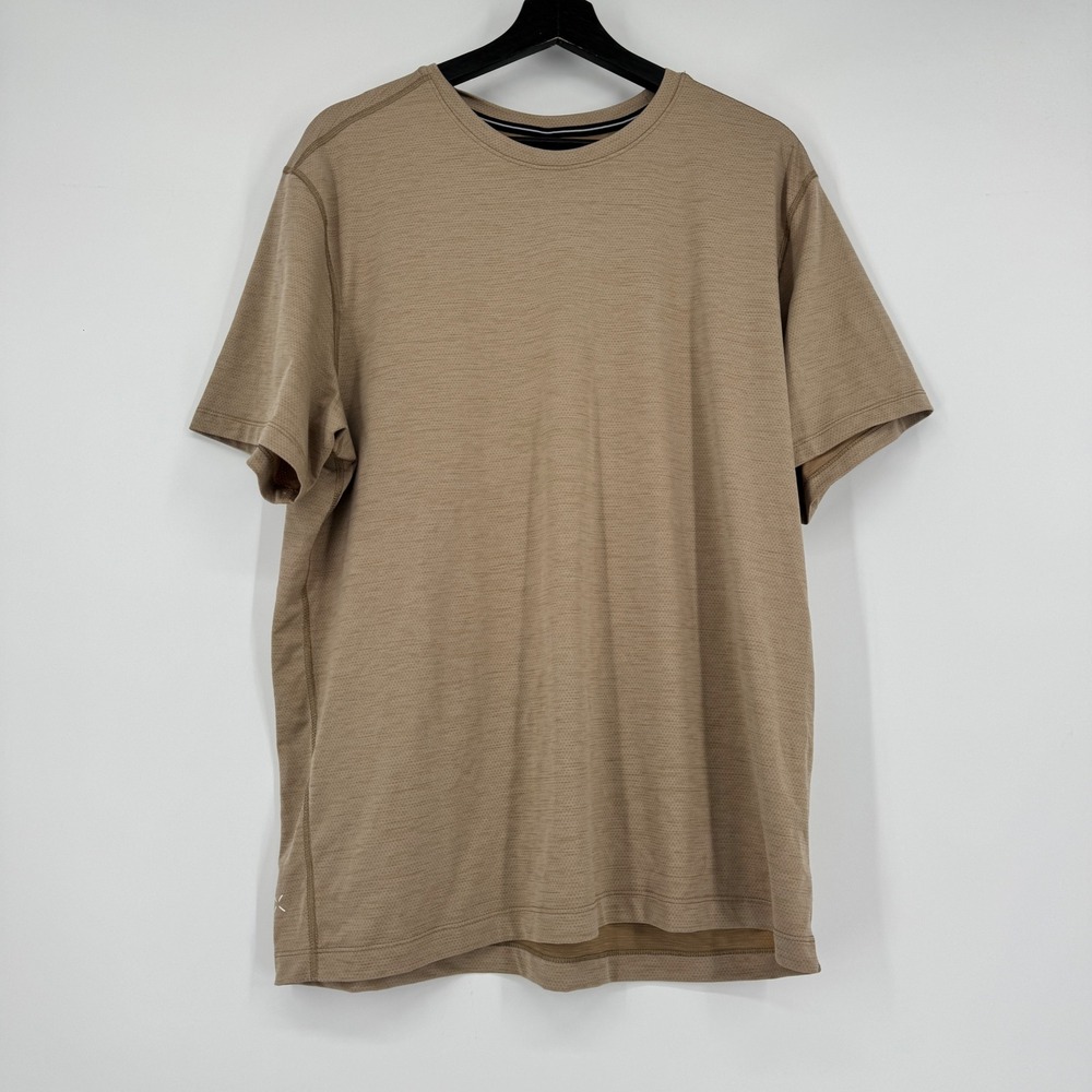 Ten Thousand Versatile Shirt Mens XL Tan Short Sleeve Mesh Training TTKT009V3